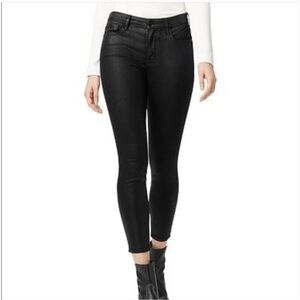 Sanctuary Ankle Skinny Faux Leather Black Pants